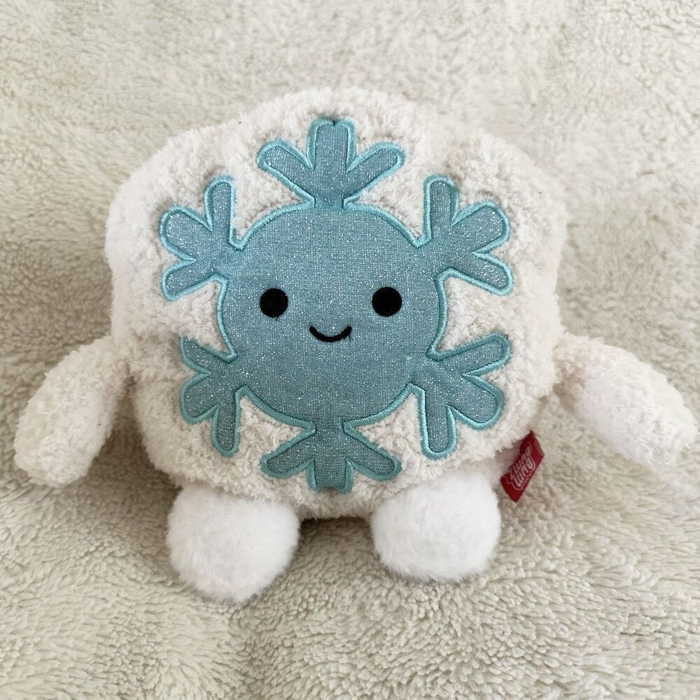 Russ Bum Bumz Shane Snowflake 7.5” Plush Toy White Blue Winter Ski Lodge